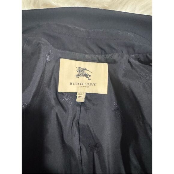 Burberry London Bromwell blue blazer jacket wool blend silver button 8 - Picture 14 of 16